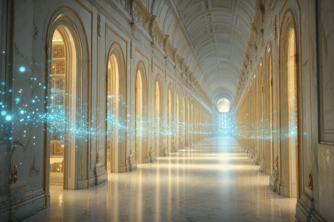Knowledge flowing through the palace